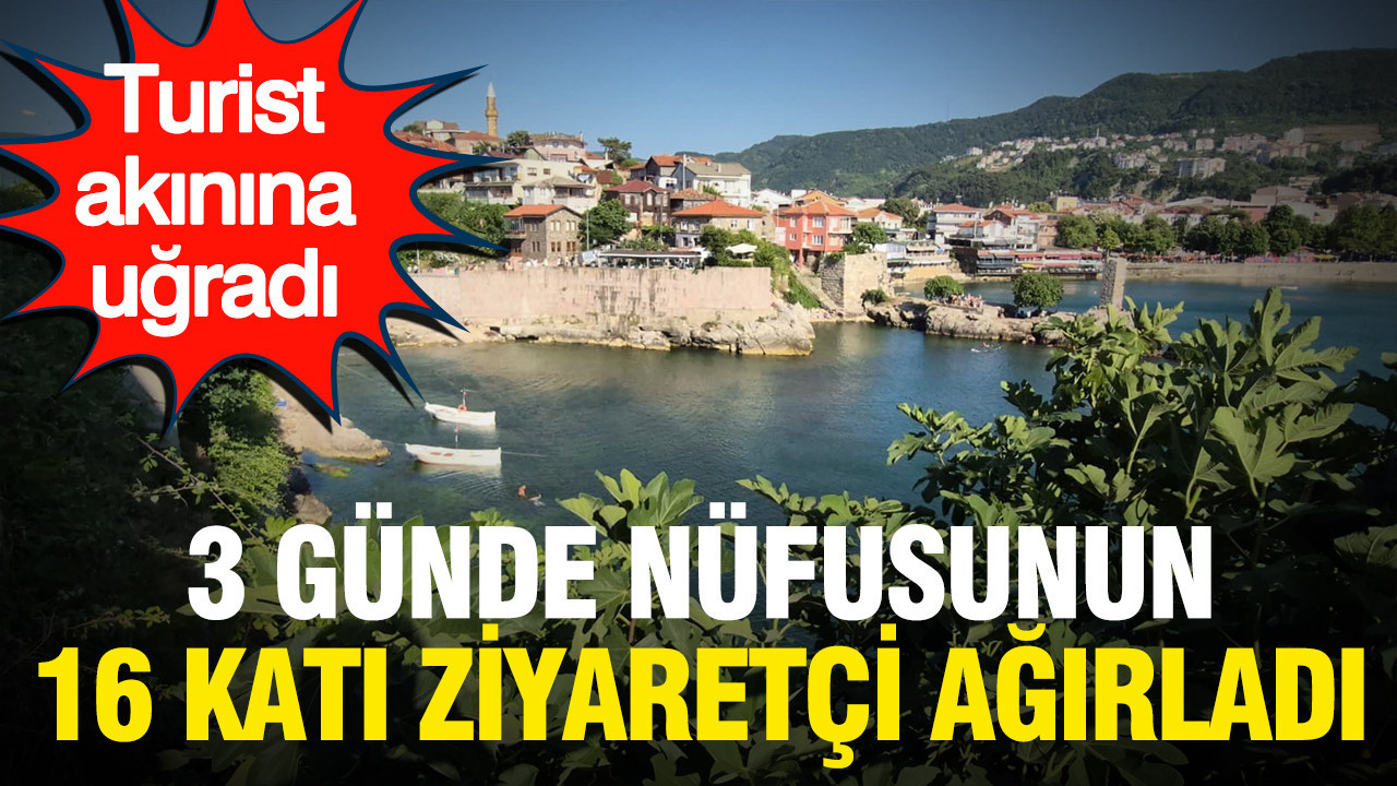 3 günde nüfusunun 16 katı ziyaretçi ağırladı